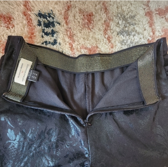 Anthropologie The Essential Skinny Jacquard Pant Size 8 - Picture 8 of 12